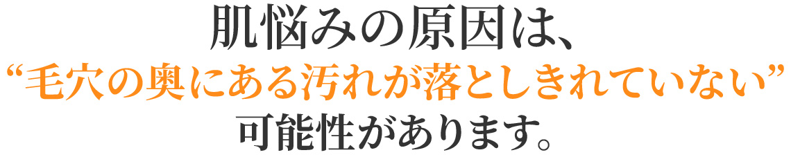毛穴汚れ